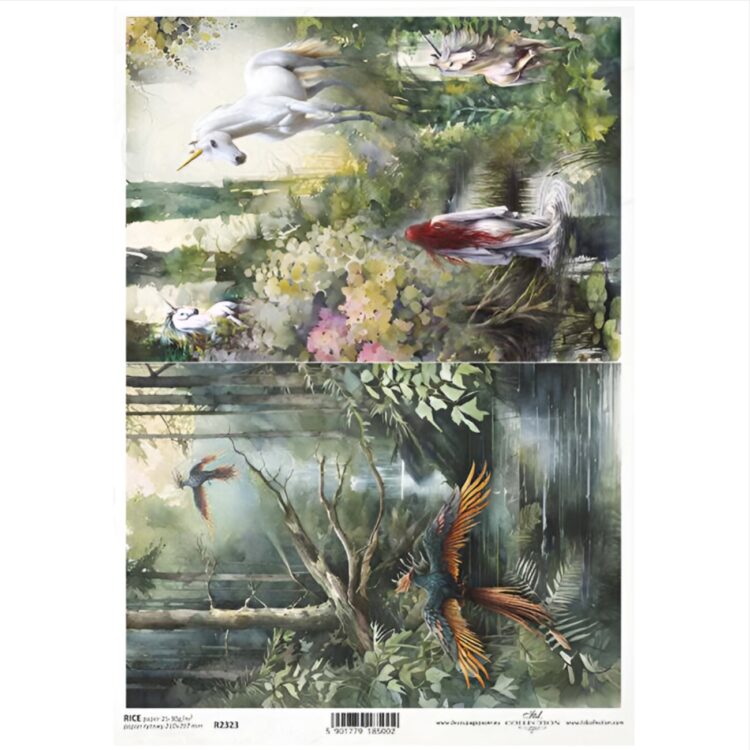 ITD COLLECTION DECOUPAGE ΡΙΖΌΧΑΡΤΟ A4 - R2323 - Εικόνα 1