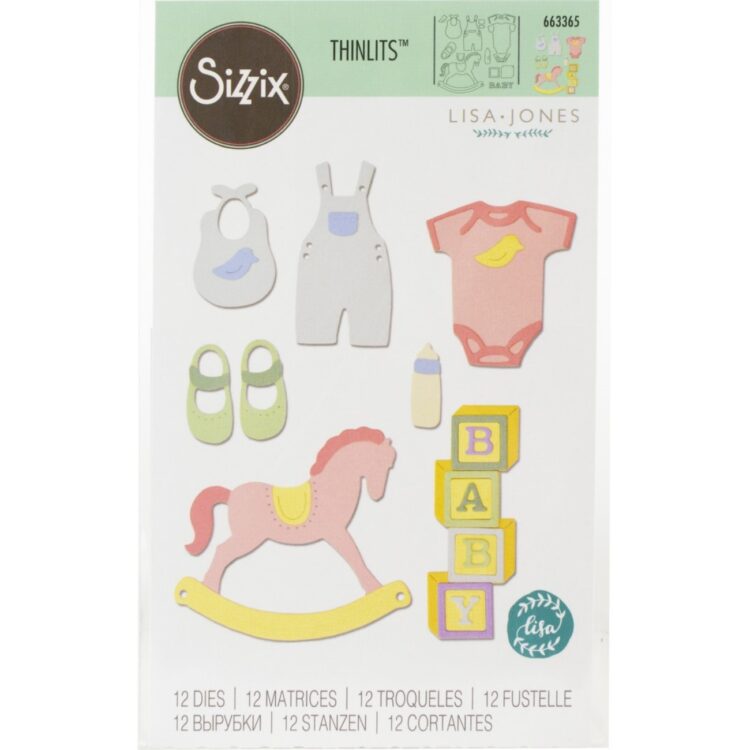 SIZZIX THINLITS CUT PUNCHES - ΝΕΟ ΜΩΡΟ #2 - Εικόνα 1