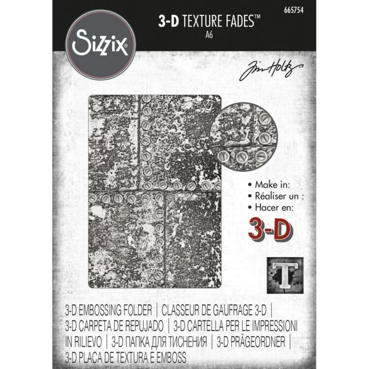 665754 SIZZIX RELIEF FOLDERS 3D - ΕΡΓΑΤΙΚΌΣ ΑΠΌ ΤΟΝ TIM HOLTZ - Εικόνα 1