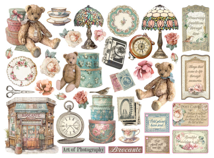 STAMPERIA BROCANTE DIE CUTS DFLDC94 - Εικόνα 2