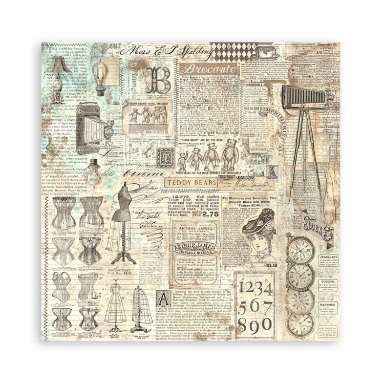 ΜΠΛΟΚ ΜΠΡΟΚΑΝΤΕ STAMPERIA 30,5/30,5 CM -SBBXLB14 - Εικόνα 16
