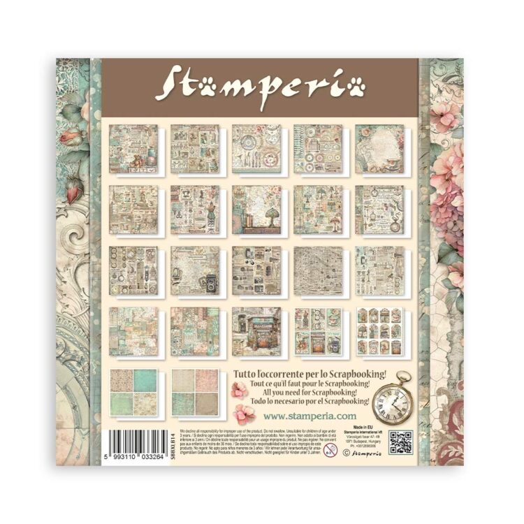 ΜΠΛΟΚ ΜΠΡΟΚΑΝΤΕ STAMPERIA 30,5/30,5 CM -SBBXLB14 - Εικόνα 2