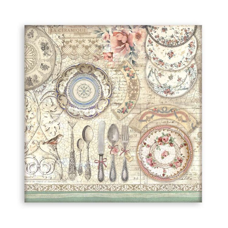 ΜΠΛΟΚ ΜΠΡΟΚΑΝΤΕ STAMPERIA 30,5/30,5 CM -SBBXLB14 - Εικόνα 13