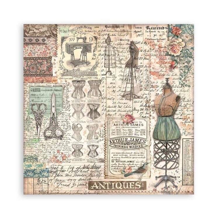 ΜΠΛΟΚ ΜΠΡΟΚΑΝΤΕ STAMPERIA 30,5/30,5 CM -SBBXLB14 - Εικόνα 11
