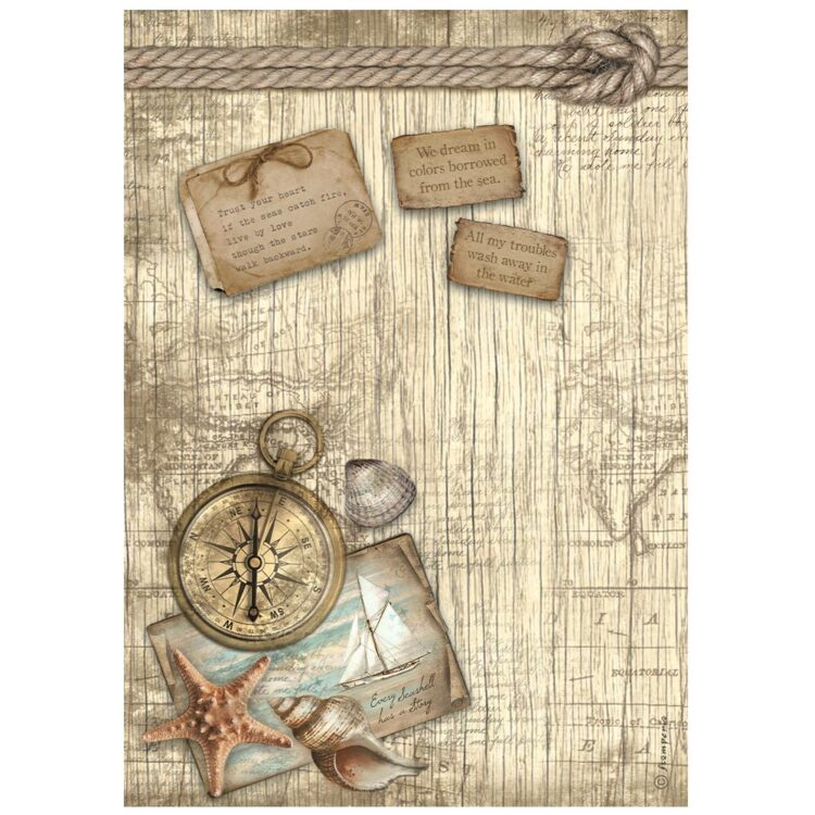 full_DFSA4858_1 STAMPERIA SEA LAND DECOUPAGE ΧΑΡΤΙ A4 - DFSA4858 - Εικόνα 1