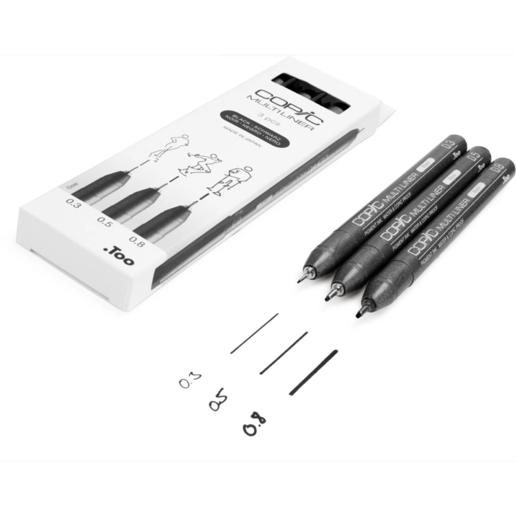 227563 COPIC MULTILINER ΣΕΤ 3 ΤΕΜ - Εικόνα 1