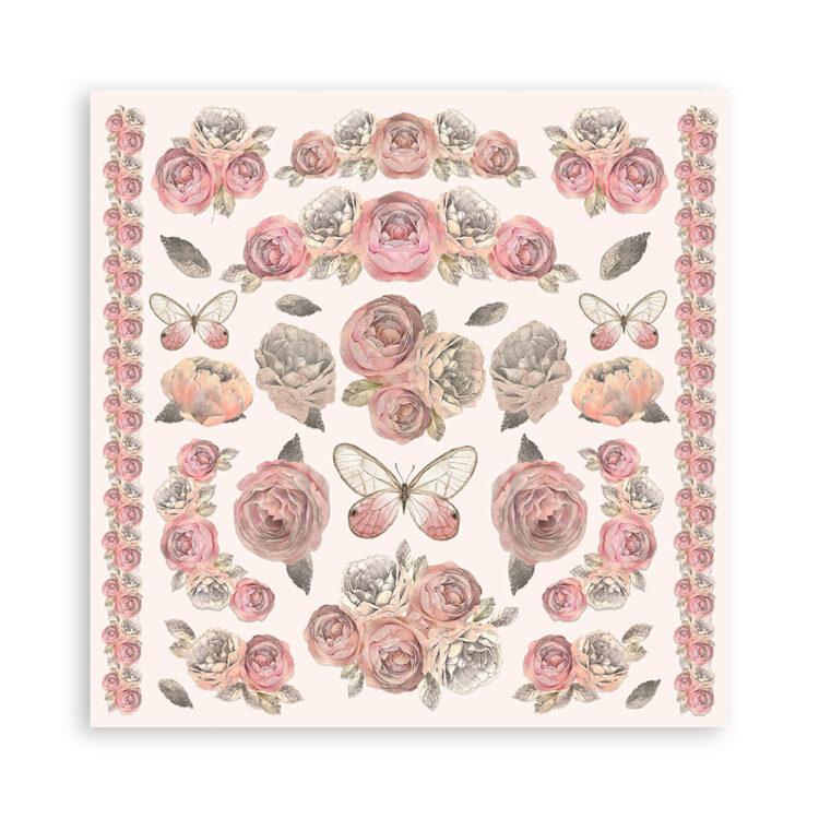 1070077 STAMPERIA SHABBY ROSE ΜΠΛΟΚ 20.3/20.3 CM -SBBS107 - Εικόνα 1