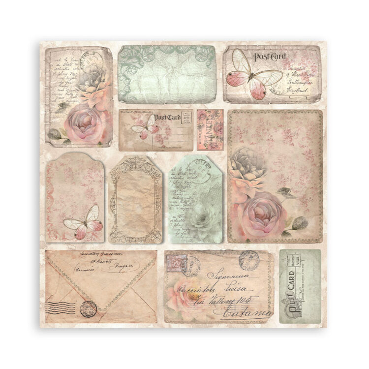 STAMPERIA SHABBY ROSE ΜΠΛΟΚ 20.3/20.3 CM -SBBS107 - Εικόνα 8