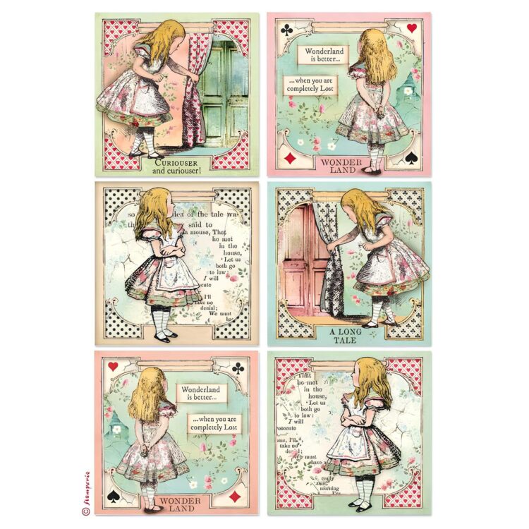 438200 STAMPERIA ALICE DECOUPAGE ΧΑΡΤΙ A4-DFSA4382 - Εικόνα 1