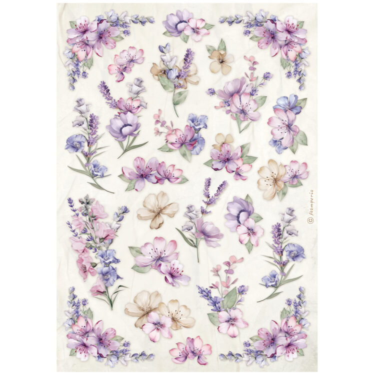 DFSA4881 STAMPERIA LAVENDER DECOUPAGE ΡΙΖΌΧΑΡΤΟ A4 - DFSA4881 - Εικόνα 1