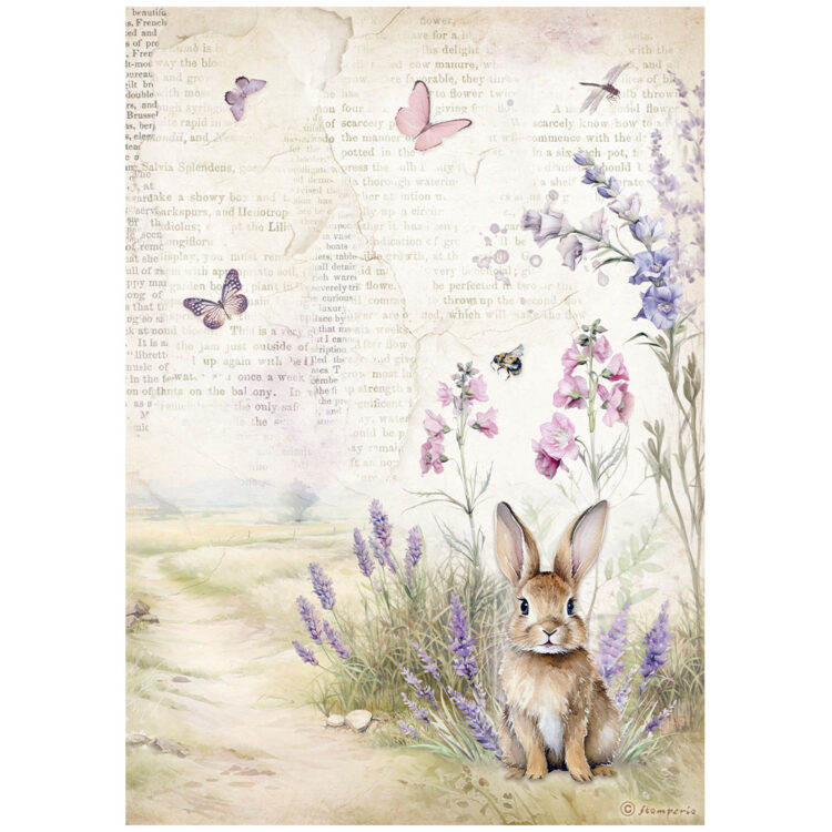 DFSA4883 STAMPERIA LAVENDER DECOUPAGE ΡΙΖΌΧΑΡΤΟ A4 - DFSA4883 - Εικόνα 1