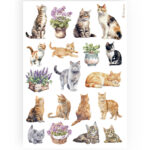 STAMPERIA CATS DECOUPAGE ΡΙΖΌΧΑΡΤΟ A4 - DFSA4887