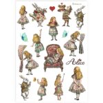 STAMPERIA ALICE DECOUPAGE ΡΙΖΌΧΑΡΤΟ A4 - DFSA4904