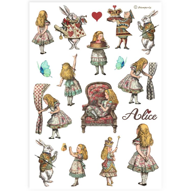 thumb_DFSA4904_1 STAMPERIA ALICE DECOUPAGE ΡΙΖΌΧΑΡΤΟ A4 - DFSA4904 - Εικόνα 1