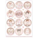 STAMPERIA BABY GIRL DECOUPAGE ΧΑΡΤΙ A4-DFSA4905
