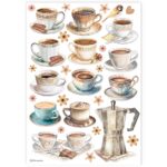 STAMPERIA CUPS DECOUPAGE ΡΙΖΌΧΑΡΤΟ A4 - DFSA4912