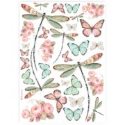 STAMPERIA DRAGONFLY DECOUPAGE ΡΥΖΟΧΑΡΤΟ A4 - DFSA4927