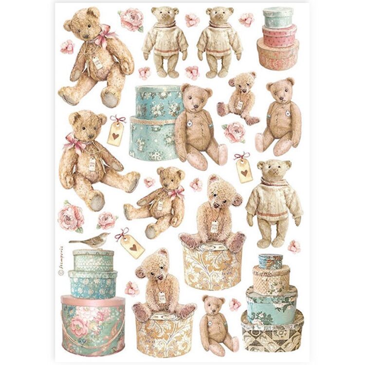 thumb_DFSA4928_1 STAMPERIA TEDDY BEARS ΡΙΖΌΧΑΡΤΟ ΝΤΕΚΟΥΠΆΖ A4 - DFSA4928 - Εικόνα 1