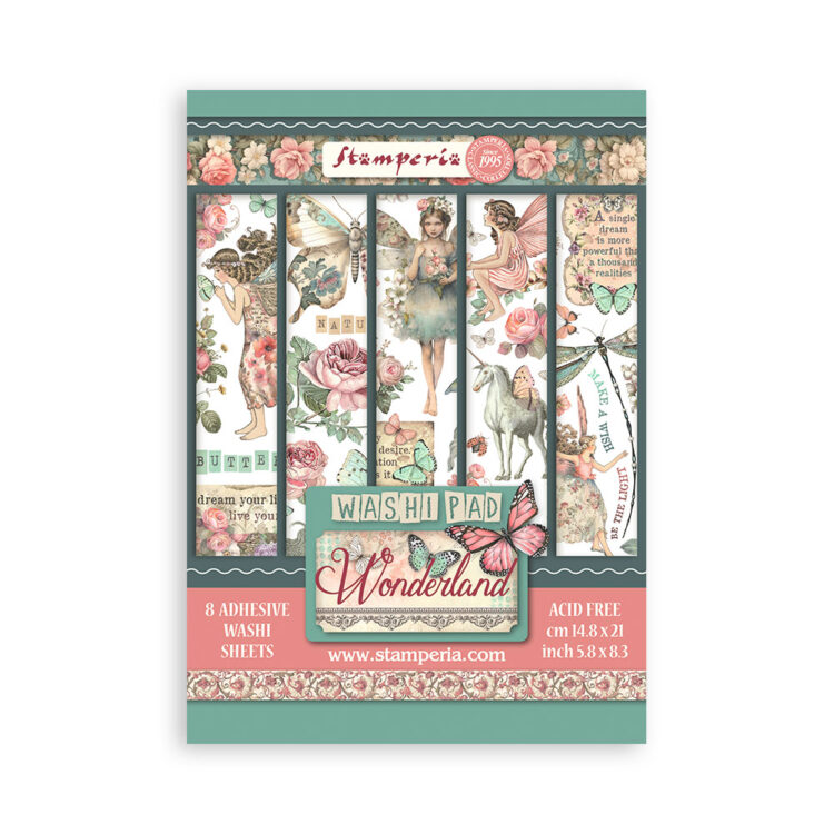 thumb_SBW08_1 STAMPERIA WONDERLAND WASHI PAD 8 ΦΥΛΛΑ A5 -SBW08 - Εικόνα 1