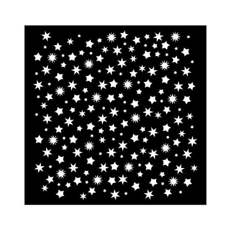 STAMPERIA CHRISTMAS MEDIA STENCIL PATTERN 18X18 CM KSTDQ-112 - Εικόνα 1
