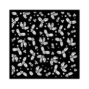 STAMPERIA CHRISTMAS MEDIA STENCIL PATTERN 18X18 CM KSTDQ-114