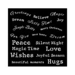 STAMPERIA CHRISTMAS MEDIA STENCIL PATTERN 18X18 CM KSTDQ-115
