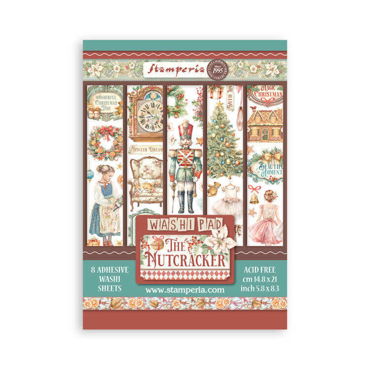 STAMPERIA THE NUTCRACKER WASHI PAD 8 ΦΥΛΛΑ A5 -SBW10 - Εικόνα 1