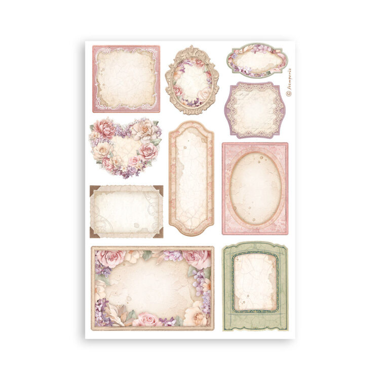 STAMPERIA ROMANCE FOREVER WASHI PAD 8 ΦΎΛΛΑ A5 -SBW02 - Εικόνα 5