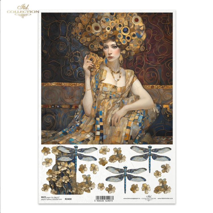 ITD COLLECTION DECOUPAGE ΡΙΖΌΧΑΡΤΟ A4 - R2408 - Εικόνα 1