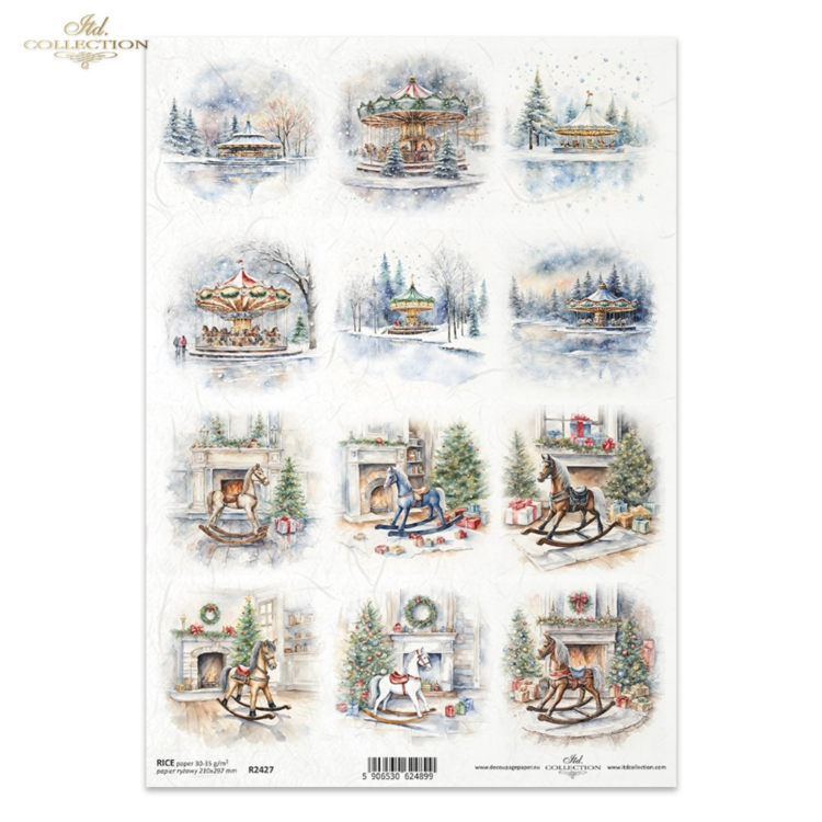 ITD COLLECTION DECOUPAGE ΡΙΖΌΧΑΡΤΟ A4 - R2427 - Εικόνα 1