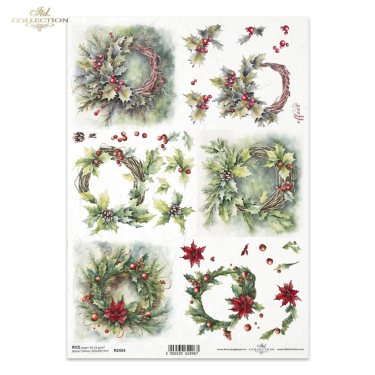 243400 ITD COLLECTION DECOUPAGE ΡΙΖΌΧΑΡΤΟ A4 - R2434 - Εικόνα 1