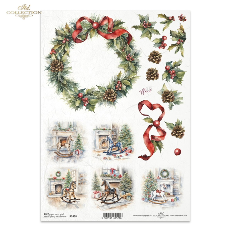 243800 ITD COLLECTION DECOUPAGE ΡΙΖΌΧΑΡΤΟ A4 - R2438 - Εικόνα 1