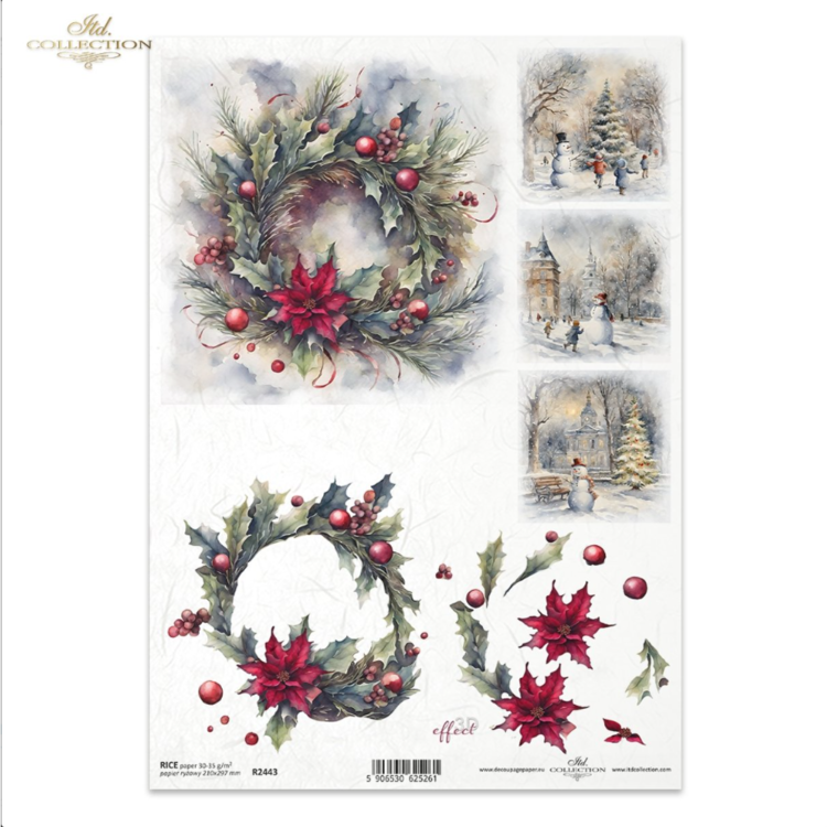 ITD COLLECTION DECOUPAGE ΡΙΖΌΧΑΡΤΟ A4 - R2443 - Εικόνα 1