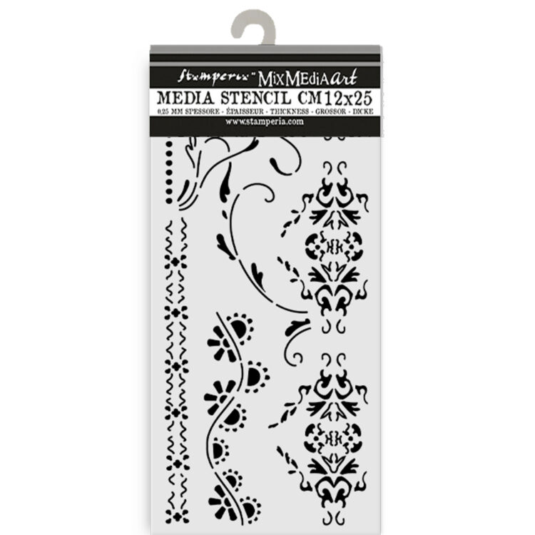 STAMPERIA ΠΑΛΙΆ ΔΑΝΤΈΛΑ - ΜΟΤΊΒΟ 12 X 25 CM - KSTDL104 - Εικόνα 2