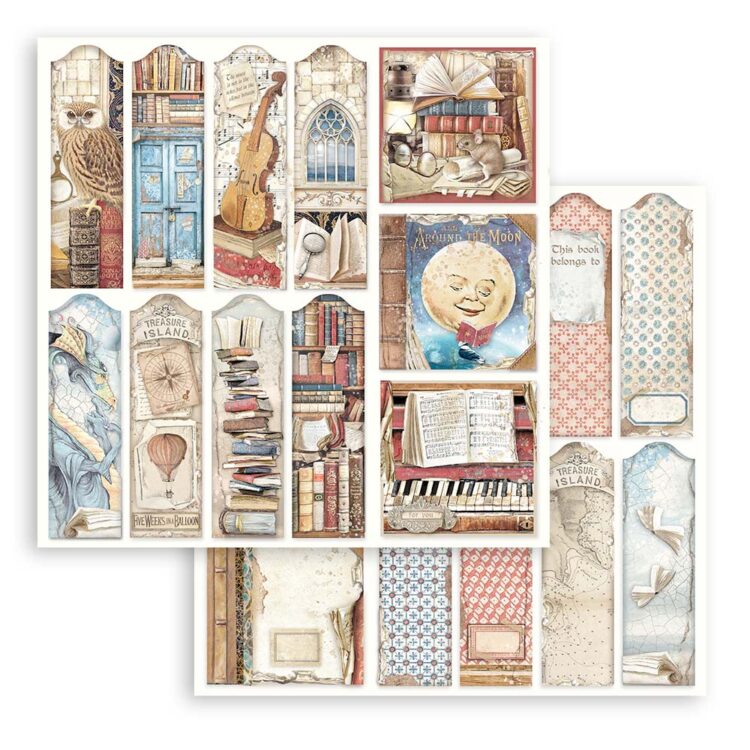ΧΑΡΤΊ ΒΙΒΛΙΟΘΉΚΗΣ STAMPERIA VINTAGE 30,5/30,5 ΕΚ. - SBBL132 - Εικόνα 6