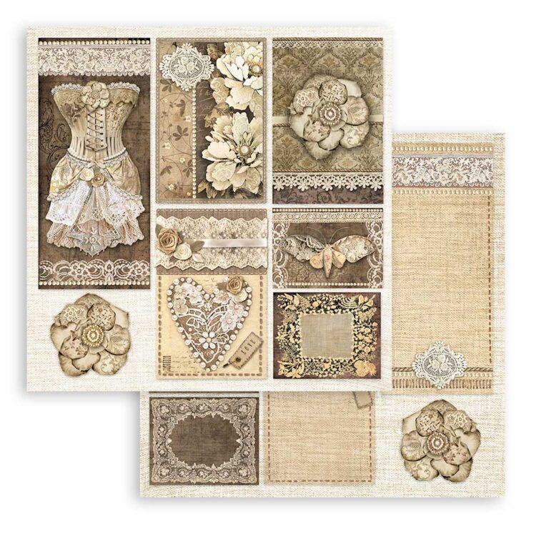ΧΑΡΤΊ STAMPERIA OLD LACE BLOCK 20.3/20.3 CM - SBBS116 - Εικόνα 29
