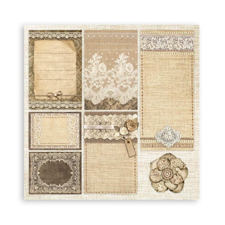 ΧΑΡΤΊ STAMPERIA OLD LACE BLOCK 20.3/20.3 CM - SBBS116 - Εικόνα 27