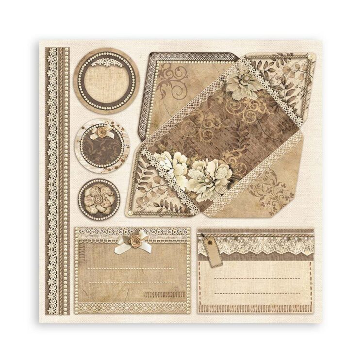 ΧΑΡΤΊ STAMPERIA OLD LACE BLOCK 20.3/20.3 CM - SBBS116 - Εικόνα 15