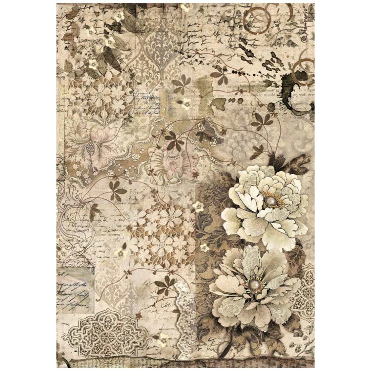 STAMPERIA OLD LACE DECOUPAGE ΡΙΖΌΧΑΡΤΟ A4 - DFSA4961 - Εικόνα 1