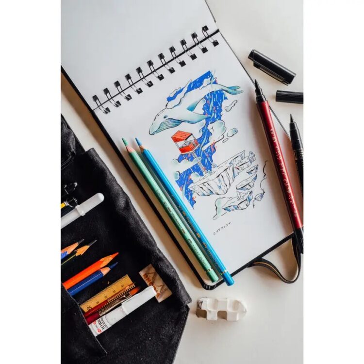 RHODIA TOUCH ΒΙΒΛΊΟ ΜΙΚΤΉΣ ΤΕΧΝΙΚΉΣ 21/21CM, 250 G, 20 L. - Εικόνα 2