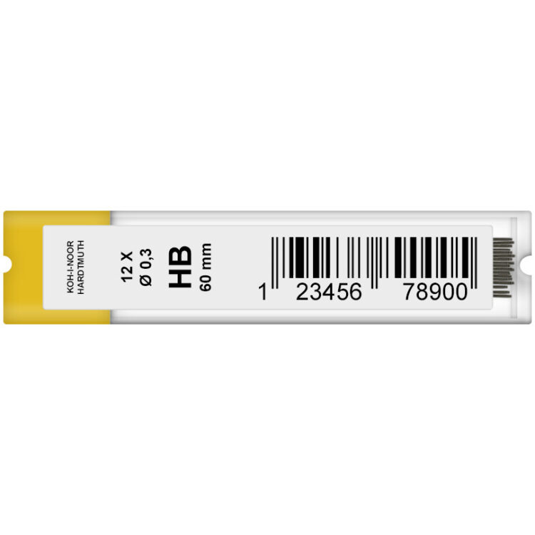 KOH-I-NOOR ΓΡΑΦΊΤΗΣ ΓΙΑ ΜΗΧΑΝΙΚΌ ΜΟΛΎΒΙ 0.3MM. HV - 12ΤΜΧ - Εικόνα 1