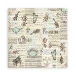 ΜΠΛΟΚ ΧΑΡΤΙΟΎ STAMPERIA MUSIC 20.3/20.3 CM - SBBS118 - Εικόνα 5