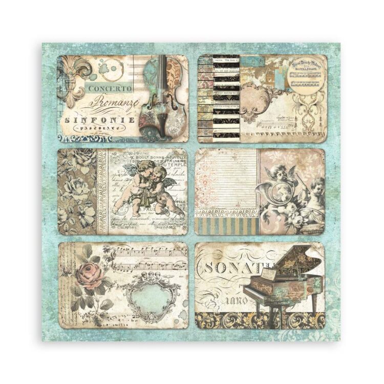 ΜΠΛΟΚ ΧΑΡΤΙΟΎ STAMPERIA MUSIC 20.3/20.3 CM - SBBS118 - Εικόνα 23
