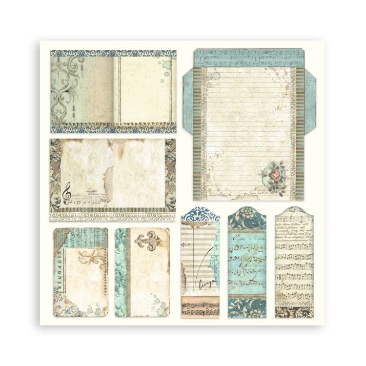 ΜΠΛΟΚ ΧΑΡΤΙΟΎ STAMPERIA MUSIC 20.3/20.3 CM - SBBS118 - Εικόνα 13