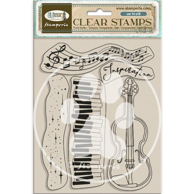 WTK204 ΕΚΤΎΠΩΣΗ ΣΙΛΙΚΌΝΗΣ STAMPERIA MUSIC 14/18CM - WTK204 - Εικόνα 1