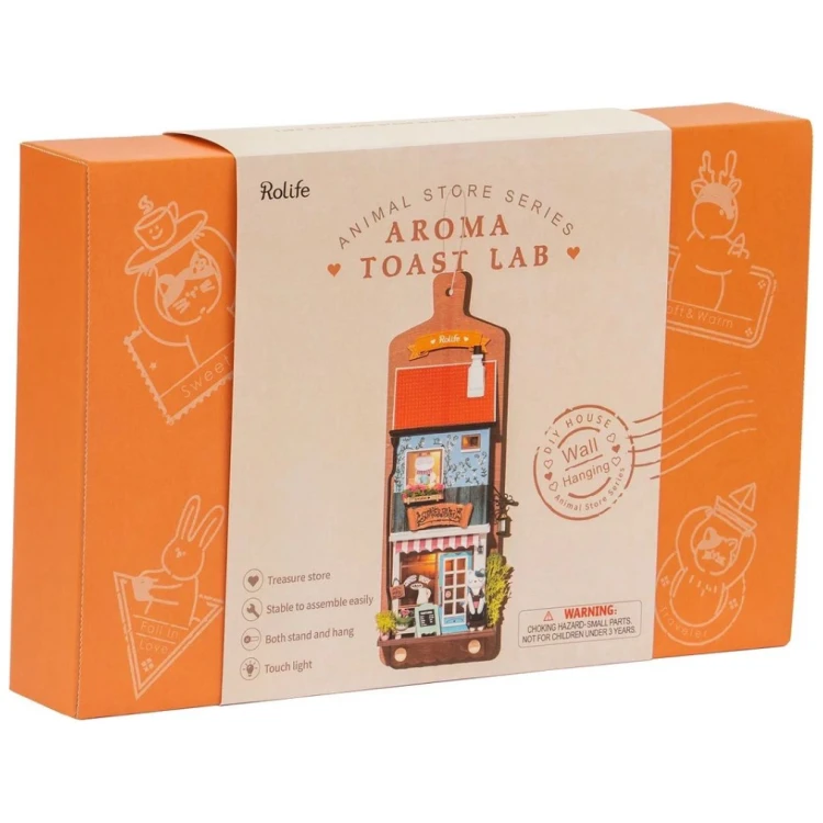 ROBOTIME 3D ΞΥΛΙΝΟ ΠΑΖΛ AROMA TOAST LAB 71 ΤΕΜΑΧΙΑ DS019 - Εικόνα 3