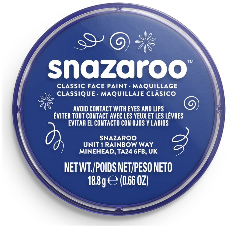 100656 ΒΑΦΉ ΠΡΟΣΏΠΟΥ SNAZAROO 18ML. - ΒΑΣΙΛΙΚΌ ΜΠΛΕ - Εικόνα 1