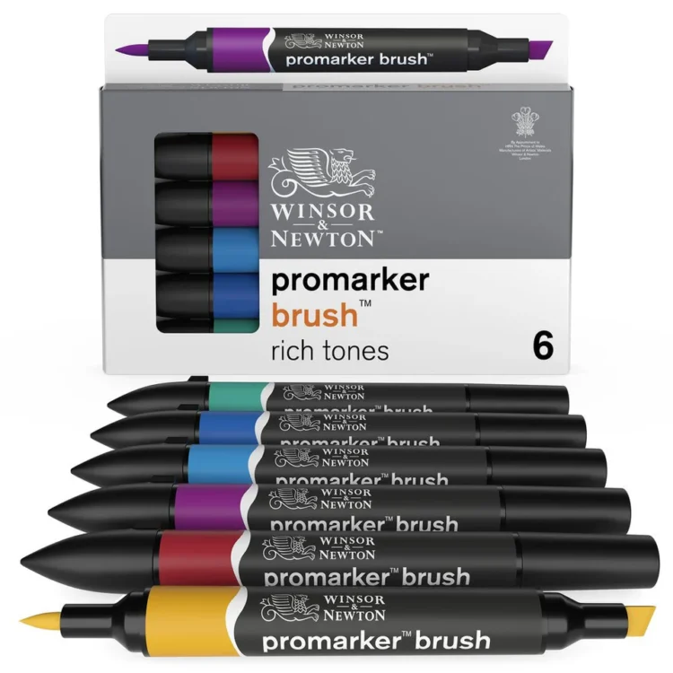 W&N PROMARKER ΣΕΤ 6 ΧΡΩΜΑΤΩΝ ΠΛΟΎΣΙΩΝ ΤΌΝΩΝ - Εικόνα 4