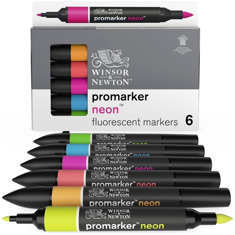 71WToC9zZML._AC_SL1500_ ΣΕΤ W&N PROMARKER 6 CV ΝΕΟΝ - Εικόνα 1