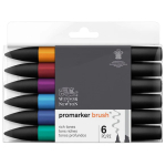 W&N PROMARKER ΣΕΤ 6 ΧΡΩΜΑΤΩΝ ΠΛΟΎΣΙΩΝ ΤΌΝΩΝ